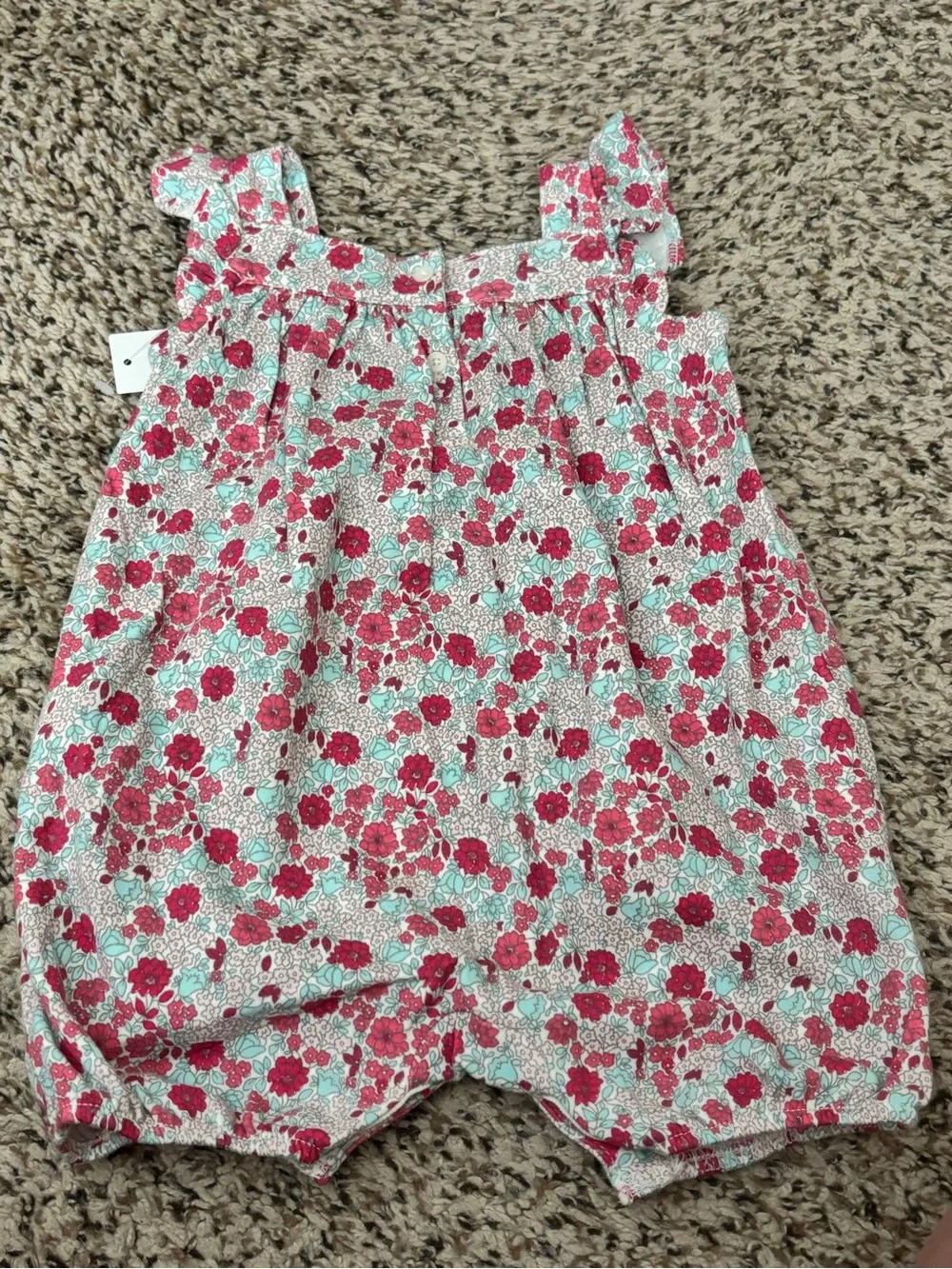 BabyGap Floral Romper in Pink and Mint